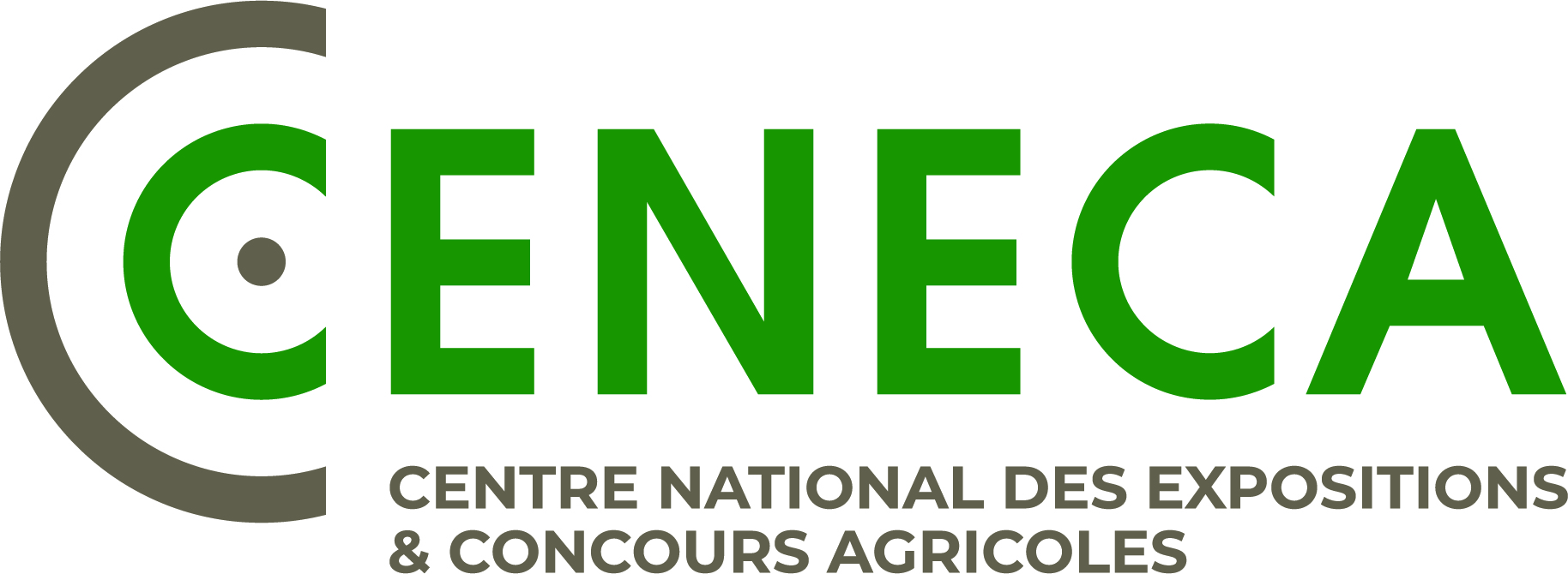 Le logo du Centre National des Expositions et Concours Agricoles en vert