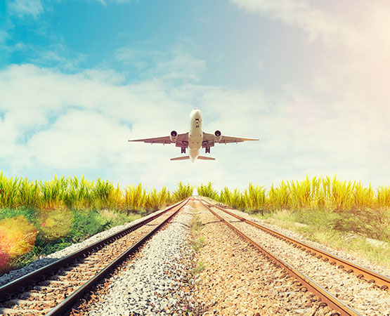 a plane that takes off