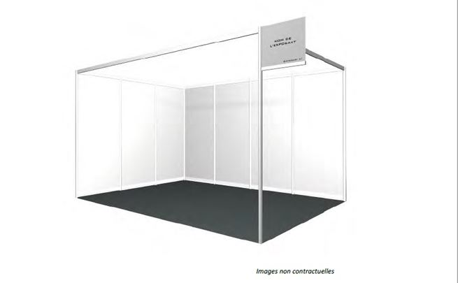Visuel du stand proposé par l’offre Basic.