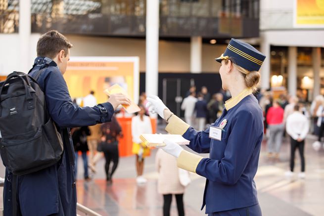 Visuel illustrant l'outil de communication "Droit d'échantillonage sur le salon SIA'PRO"