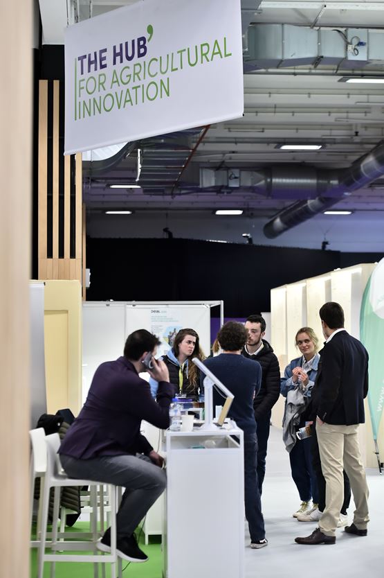 Agricultural Innovation Hub at SIA’PRO trade show, a networking and discussion space showcasing innovative solutions for the agricultural sector.